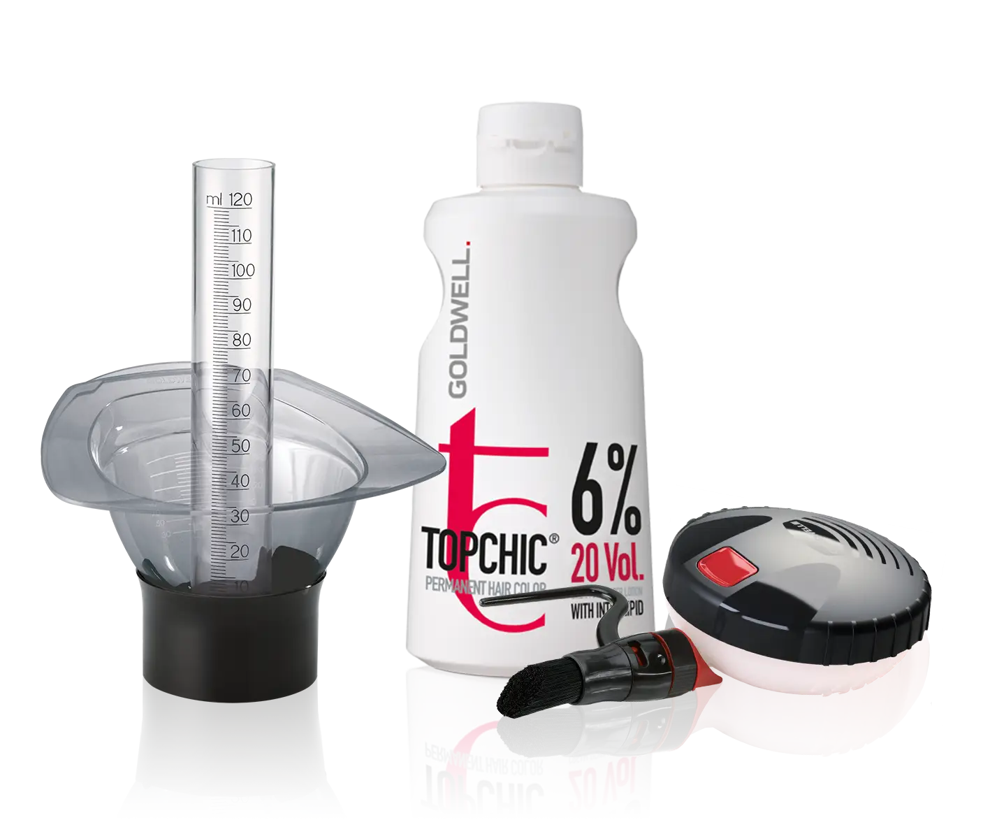 Haarfärbe-Set aus der Friseurzubehör-Kollektion für professionelles Haarstyling