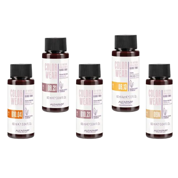 Bottles des Alfaparf Milano Color Wear Gloss Toner Haar-Glanz-Toner