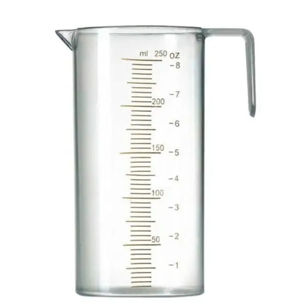 Transparenter Messbecher mit Griff aus Glas, 250ml, Comair Messbecher