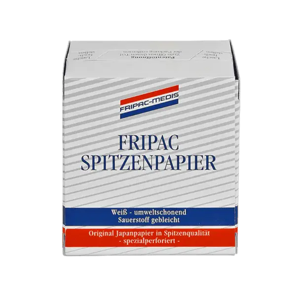 Box mit Fripac Spitzenpapier Weiß umweltschonend im Produkt Fripac Medis Spitzenpapier