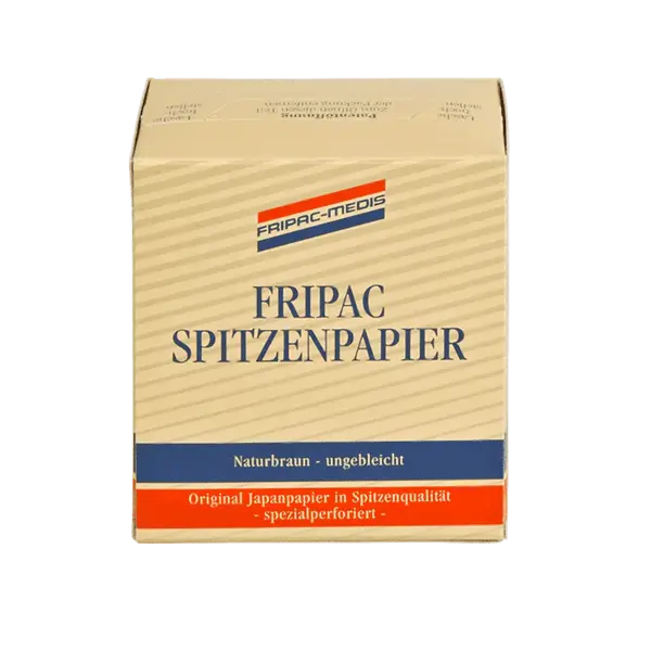 Box aus braunem ungebleichtem Spitzenpapier für nachhaltige Verpackungen