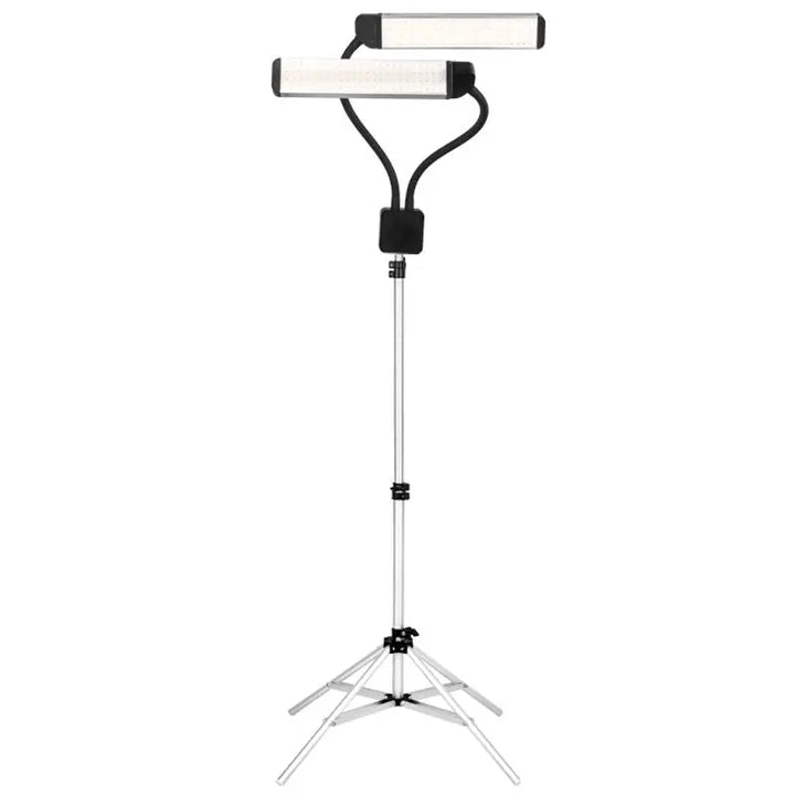 Verstellbare Doppelarm-LED-Lampe mit Stativ für Wimpern und Make-up Polluks II wyp-msp-ld01