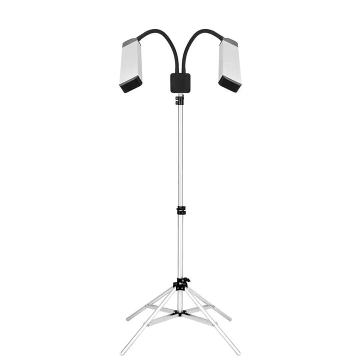 Verstellbare Doppelkopf LED Lampe auf Stativ für Wimpern und Make-up Polluks II