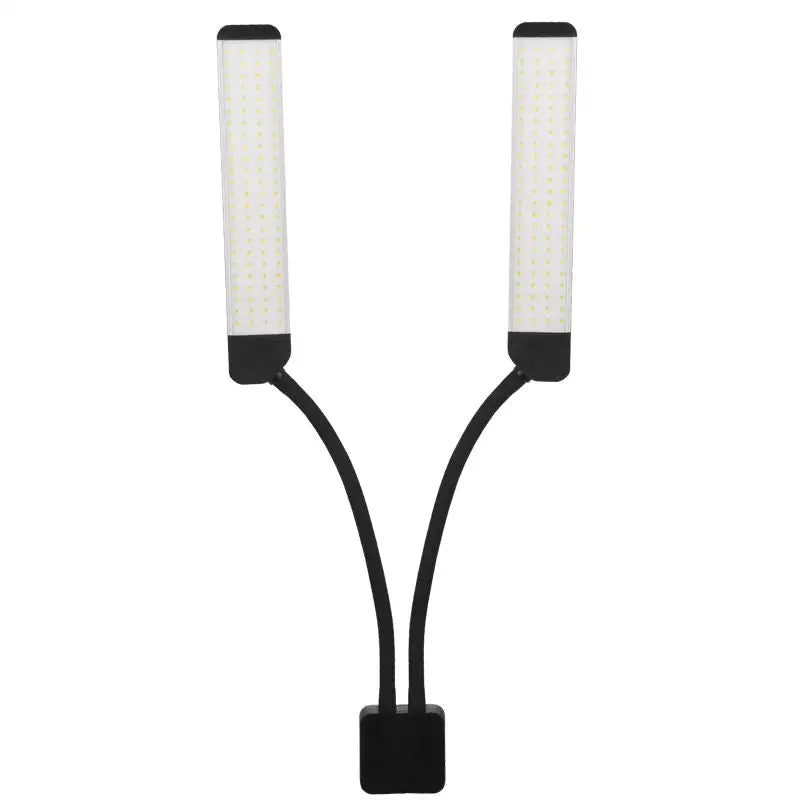 Schwarze Dual-Arm LED-Lampe für Wimpern und Make-up Polluks II Typ MSP-LD01