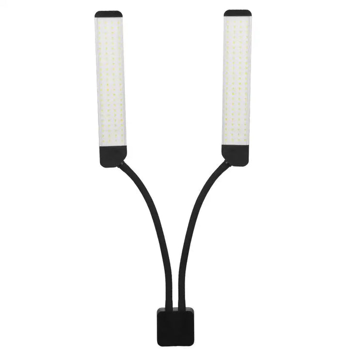 Schwarze Dual-Arm LED-Lampe für Wimpern und Make-up Polluks II Typ MSP-LD01