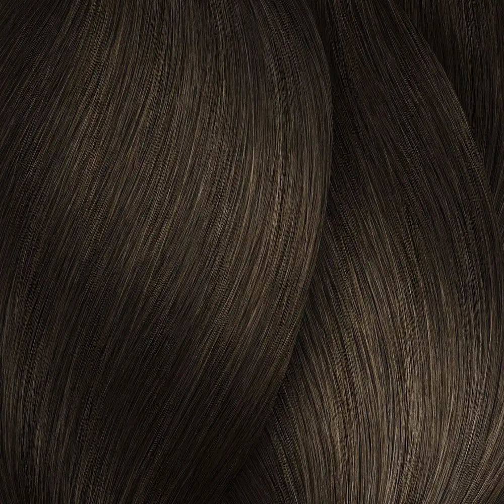 Braided dunkelbraunes Haar mit L’Oréal Professionnel Majirel Haarfarbe
