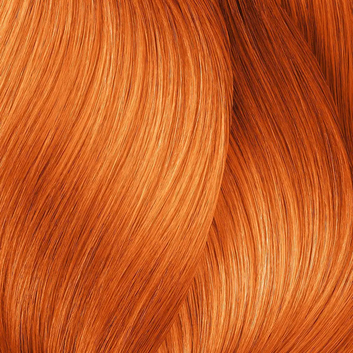 Vibrante orange Haarsträhnen mit L’Oréal Professionnel Majirel Haarfarbe