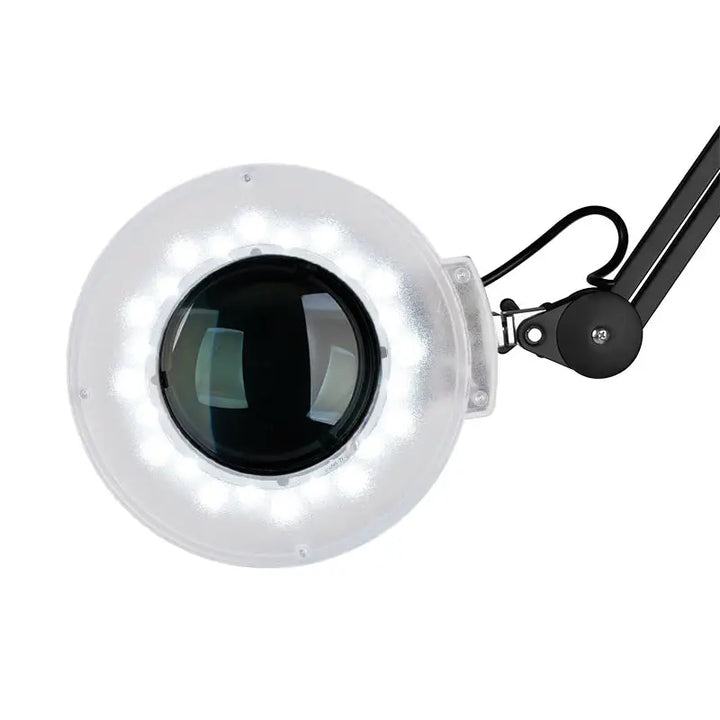 Lupenleuchte s5 led + Stativ schwarz mit LED-Ring-Lupe und Vergrößerungslampe
