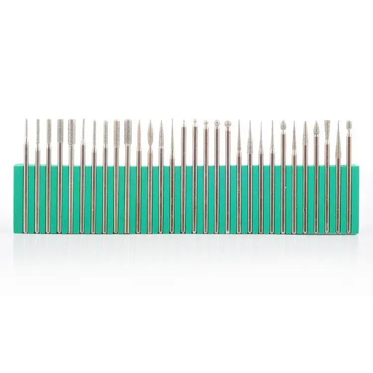 Nagelfräser Set DBD-F 30 Teilig mit Dental-Bohrern für professionelle Maniküre