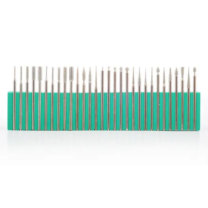 Nagelfräser Set DBD-F 30 Teilig mit Dental-Bohrern für professionelle Maniküre