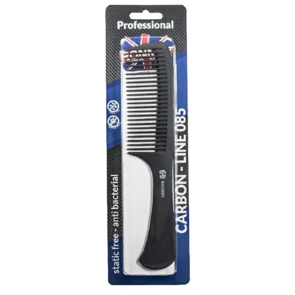 Schwarzer Kohlenstoff-Haarkamm RONNEY Carbon-Line 085 Produktansicht