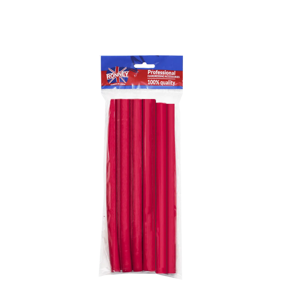 Verpackte rote Dart-Schafte für Ronney Professional Flex Papilloten Lockenwickler