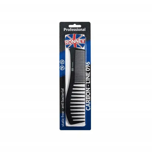 Schwarzer Ronney Kamm in Verpackung für professionelles Haarkamm - Line 096