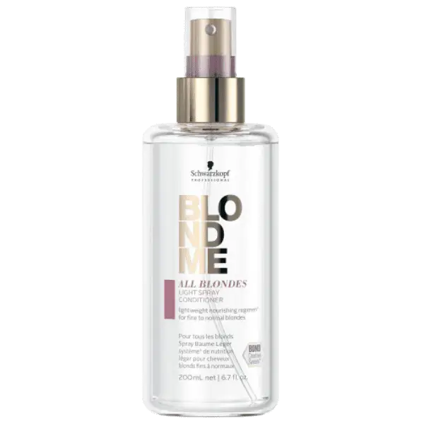 Blonde Hair Light Spray Conditioner Schwarzkopf BlondMe All Blondes für glänzendes Haar