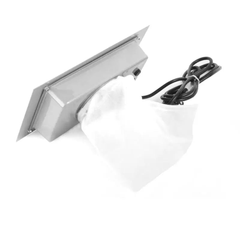 Recessed Lichtinstallation mit Kordel und Tasche für Staubabsaugung Silber