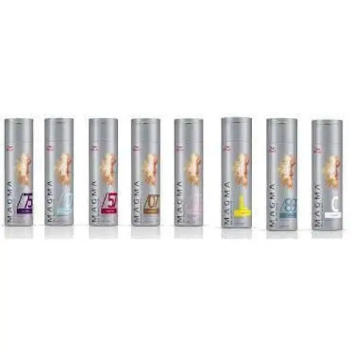 Reihe von Wella Magma Blondor Aufheller Haarfärbekännchen