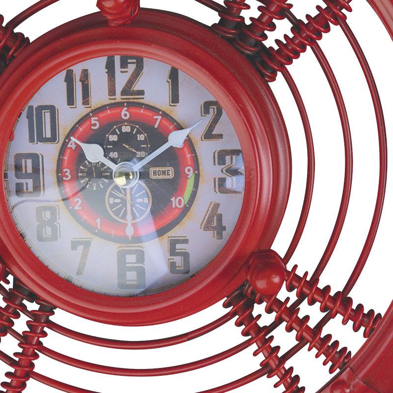 Uhr Dekoration Propeller Rot