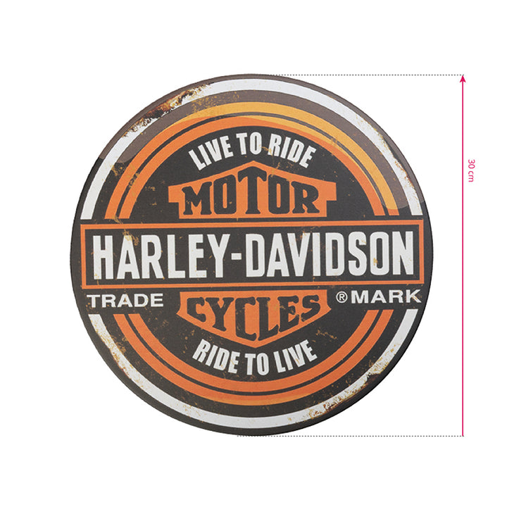 Dekorationstafel rund Harley ct176