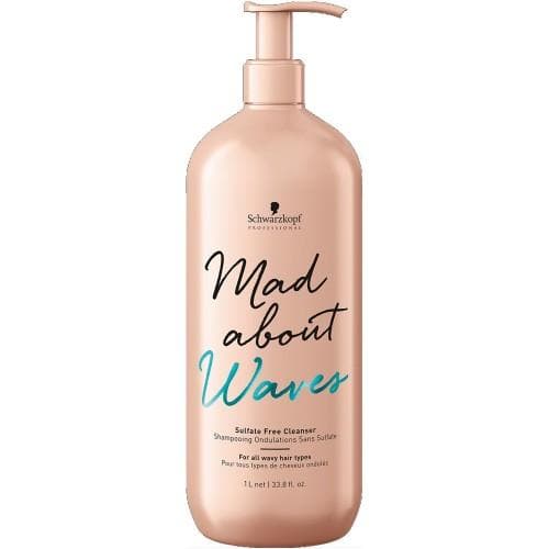 Schwarzkopf Mad About Waves Sulfate Free Cleanser.