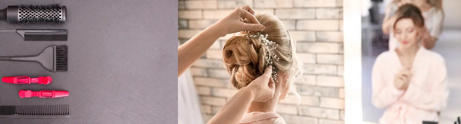 Hairstyling Werkzeuge und Prozess aus der Collection Comair Zubehör