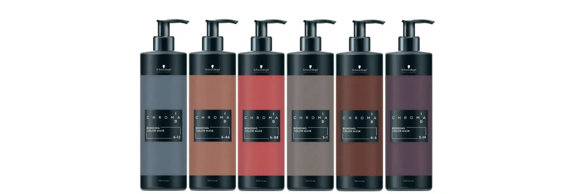 Verschiedene Haarmaske Produkte in einer Sammlung für Haarpflege