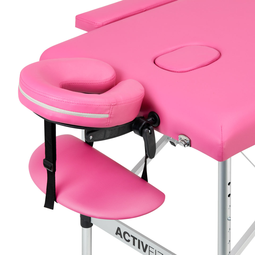 Klappbare Massageliege Aluminium Komfort Activ Fizjo 2 Segmente rosa