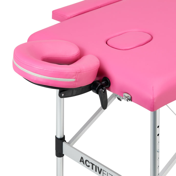 Klappbare Massageliege Aluminium Komfort Activ Fizjo 2 Segmente rosa