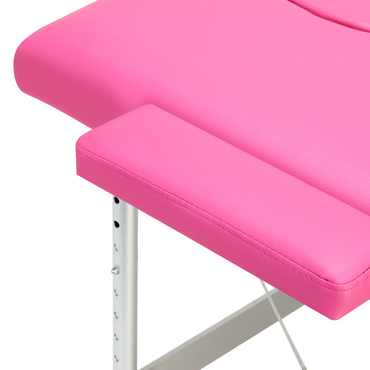 Klappbare Massageliege Aluminium Komfort Activ Fizjo 2 Segmente rosa