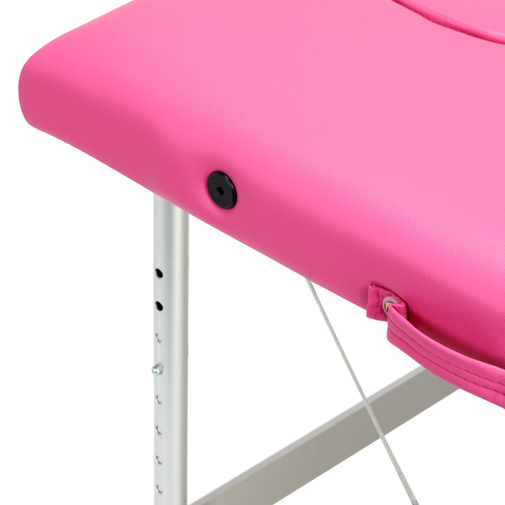 Klappbare Massageliege Aluminium Komfort Activ Fizjo 2 Segmente rosa