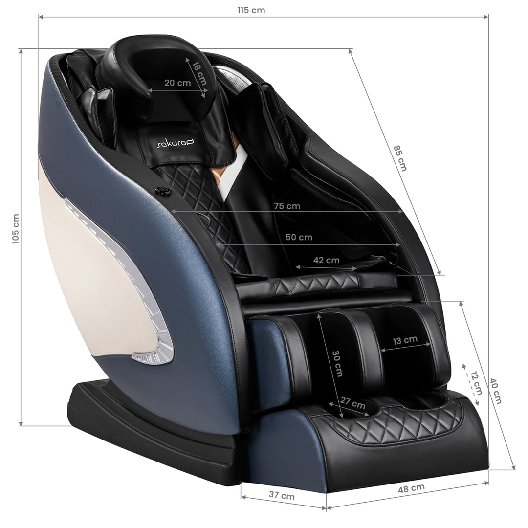 Sakura Massagesessel Classic 305 blau