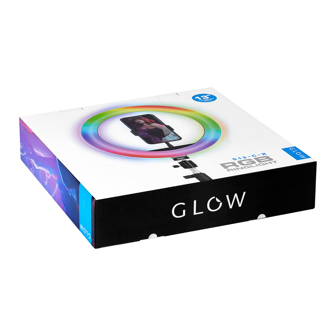 Glow RGB Ringlicht 13" bsc mit Stativ 10W