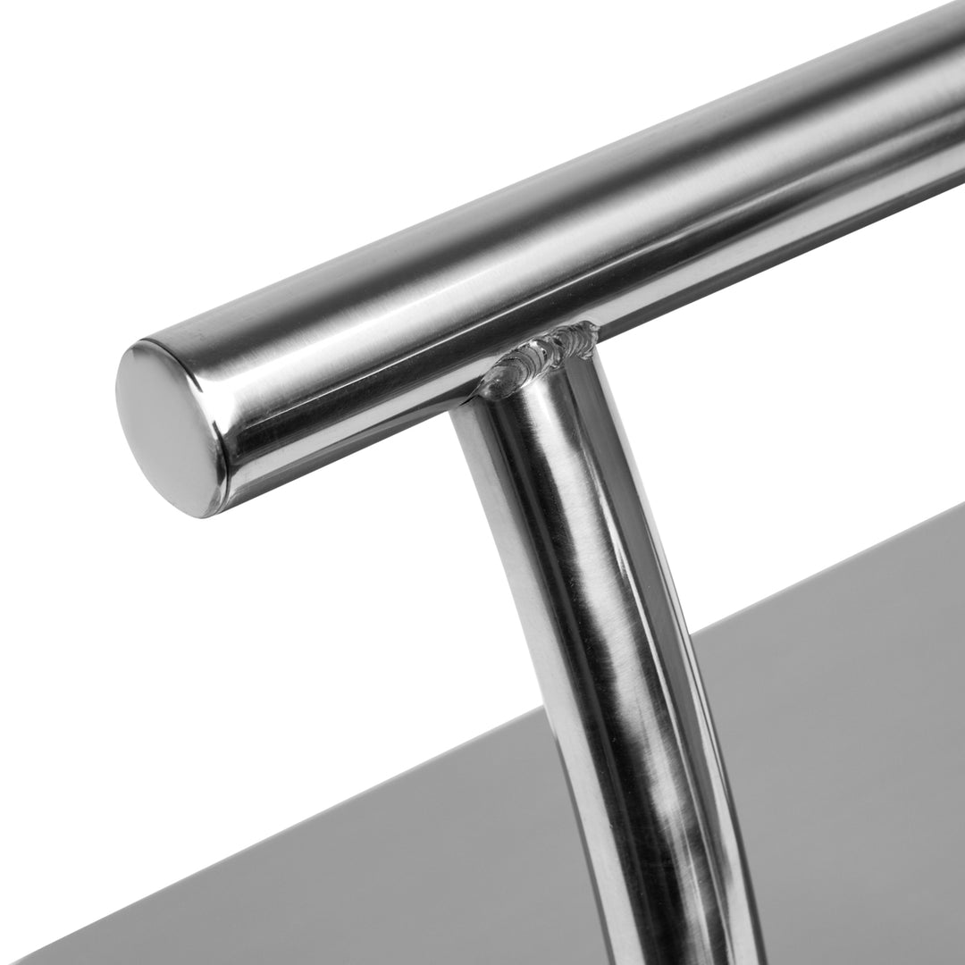 Friseurhocker L005S Silber