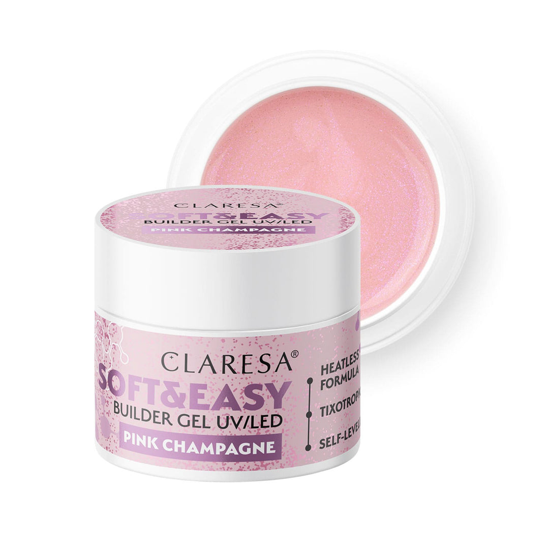 Claresa Aufbaugel Soft&Easy Gel rosa champagner 90g