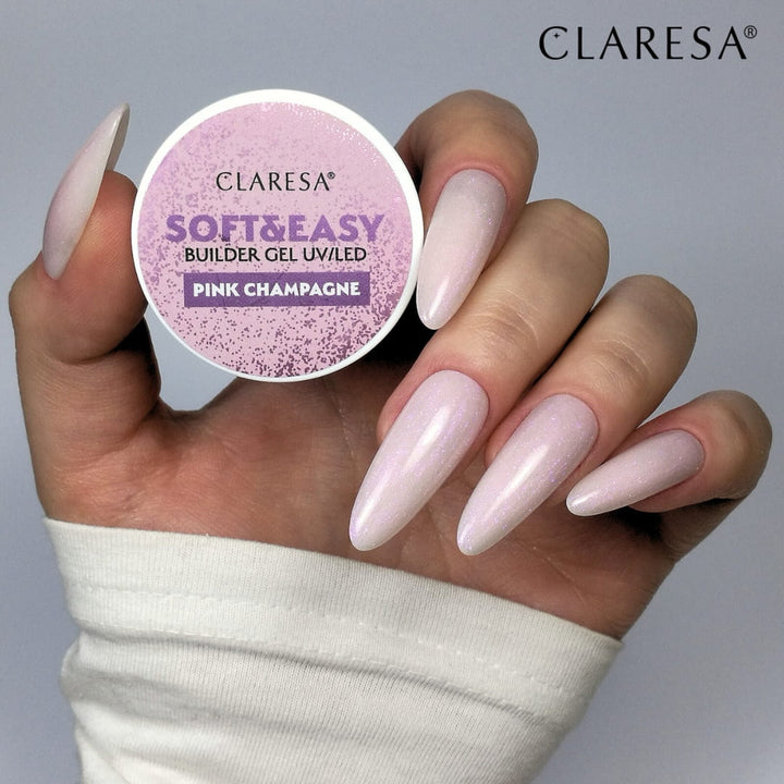 Claresa Aufbaugel Soft&Easy Gel rosa champagner 90g