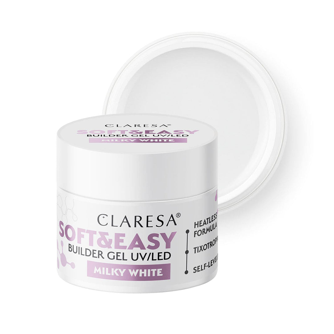 Claresa Aufbaugel Soft&Easy Gel Milch weiß 45g