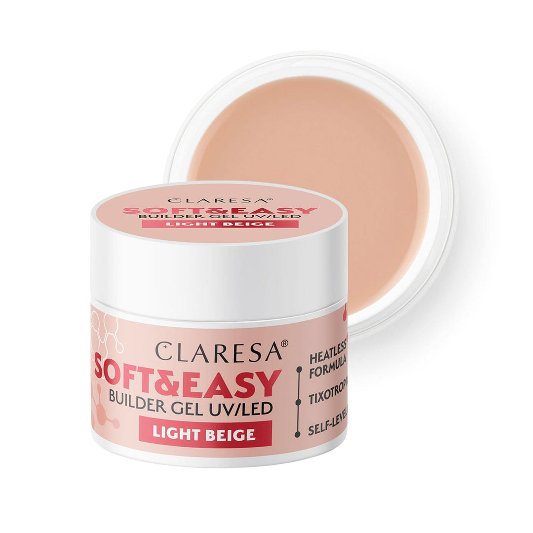 Claresa Aufbaugel Soft&Easy Gel hellbeige 45g