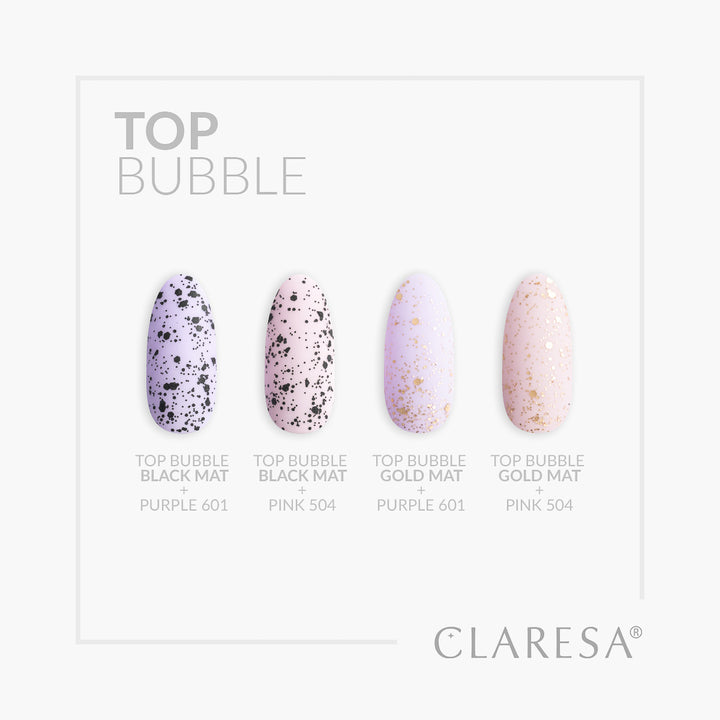 Claresa Top Bubble schwarz Matt Ohne Wischtuch -5g