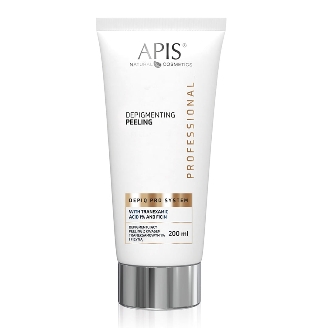 APIS DEPIQ PRO SYSTEM Depigmentierendes Säure-Peeling  1% Tranexamsäure und Ficin, 200 ml