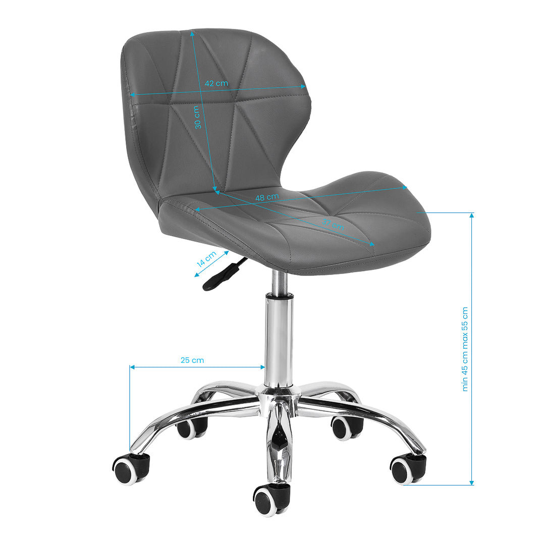 Kosmetikhocker QS-06 grau