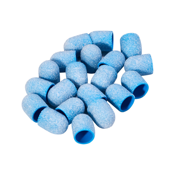 Exo blau med Schleifkappe 10mm /80 20pcs Hartkappe