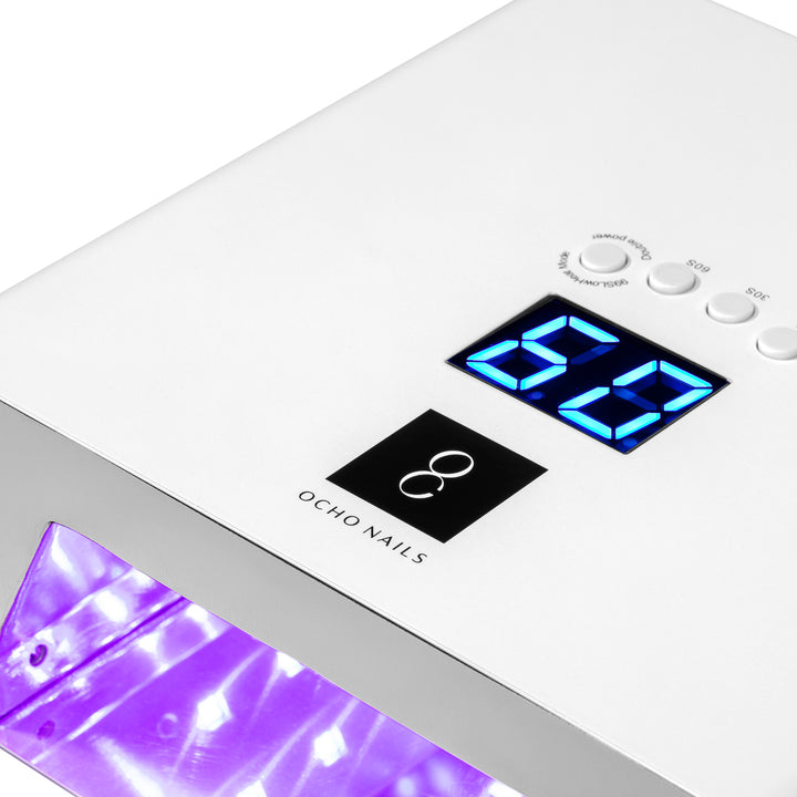 UV LED OCHO NAILS PRO X23 Lampe 180W Metall weiß verspiegelt Innenraum