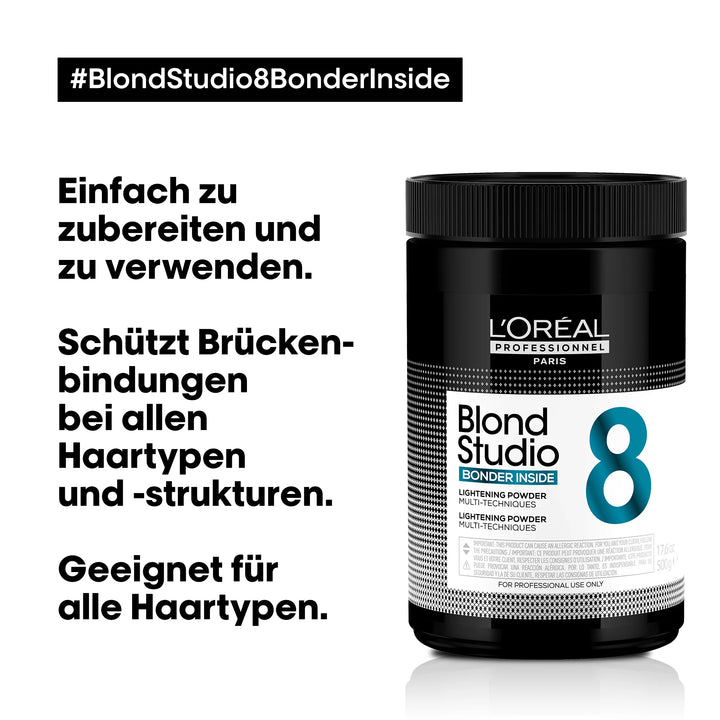 L´Oréal Blond Studio Multi-Technik 8 Blondierungspulver mit integriertem Bonder