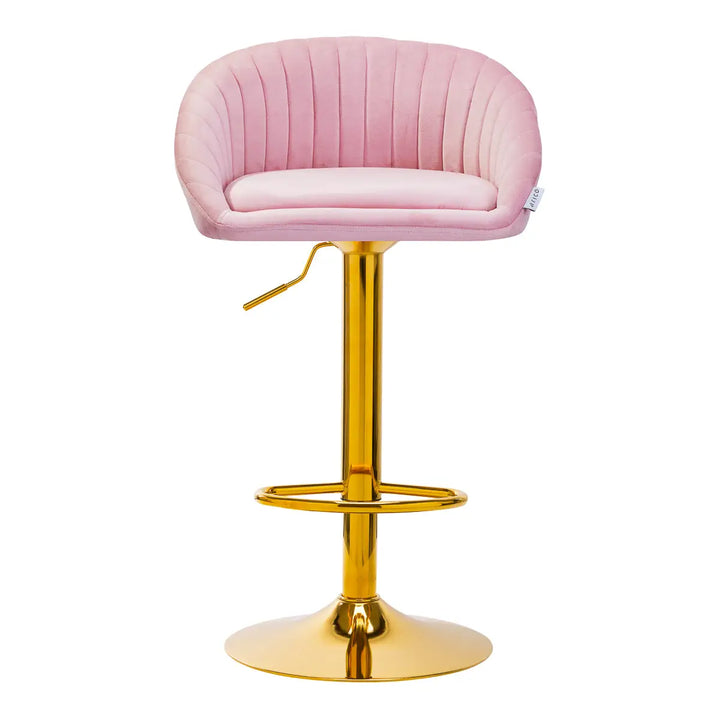 4Rico Barhocker QS-B16G Samt Rosa - Barhocker