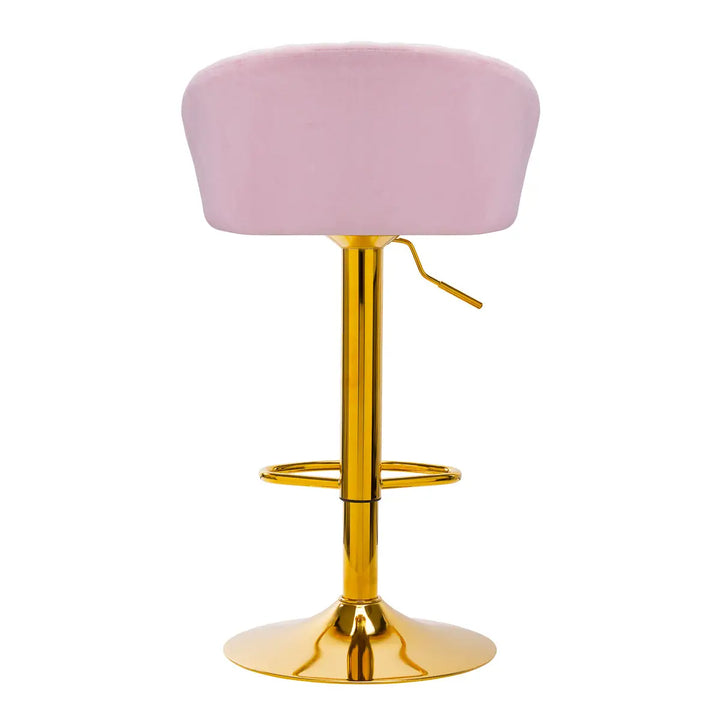 4Rico Barhocker QS-B16G Samt Rosa - Barhocker