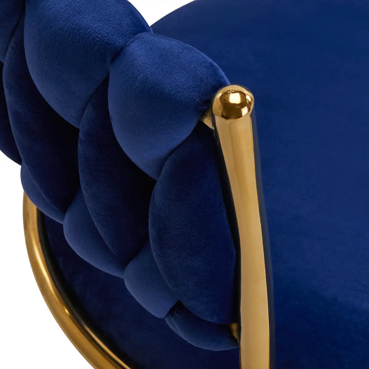 4Rico Drehstuhl QS-GW01G marineblau - Drehstuhl