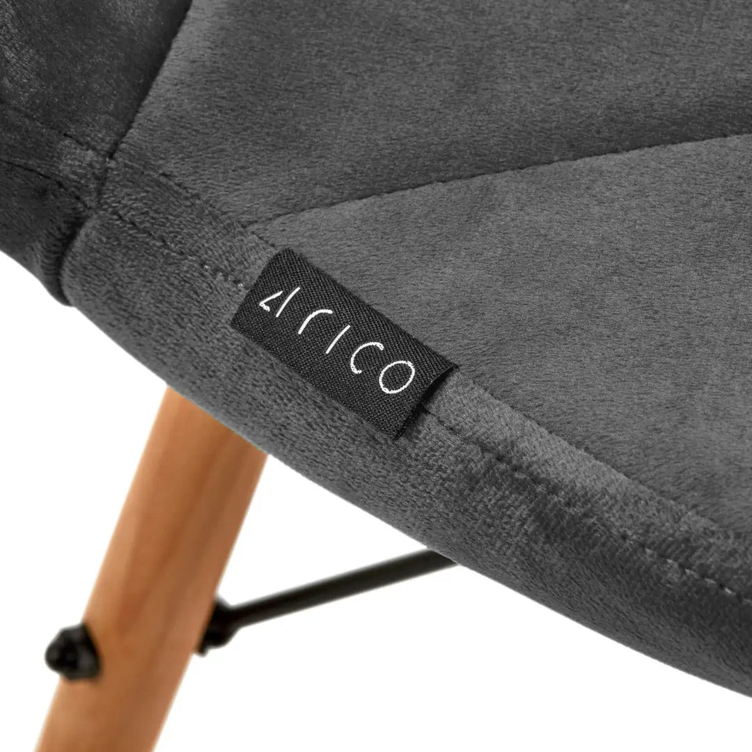 4Rico Kosmetikstuhl QS-186 samt grau - Kosmetikstuhl