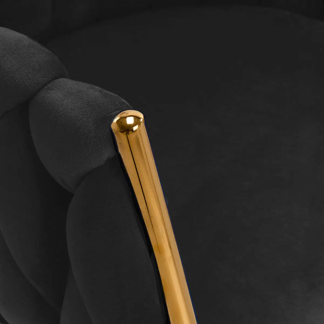 4Rico Stuhl QS-GW06G schwarz - Kosmetikstuhl