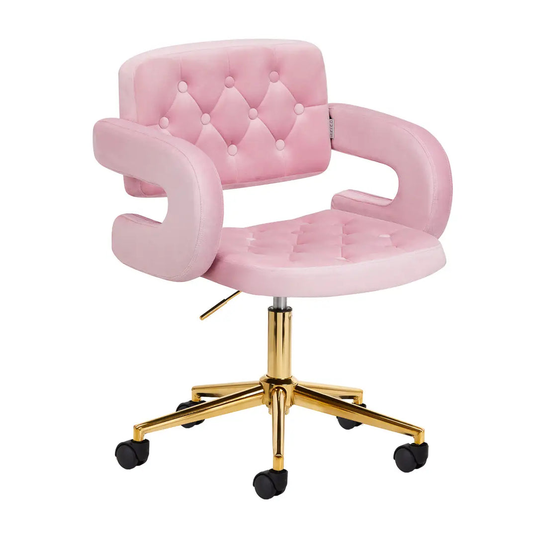 4Rico Stuhl QS-OF213G rosa - Kosmetikstuhl