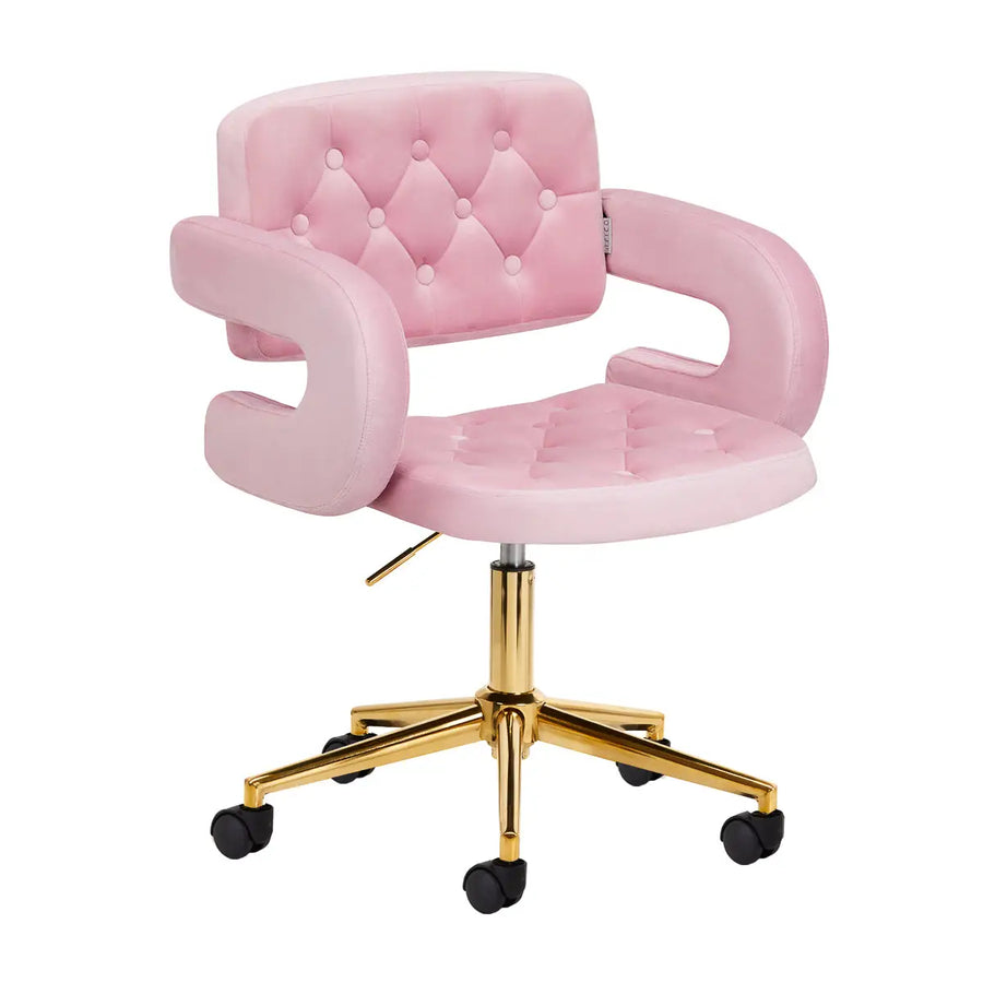 4Rico Stuhl QS-OF213G rosa - Kosmetikstuhl