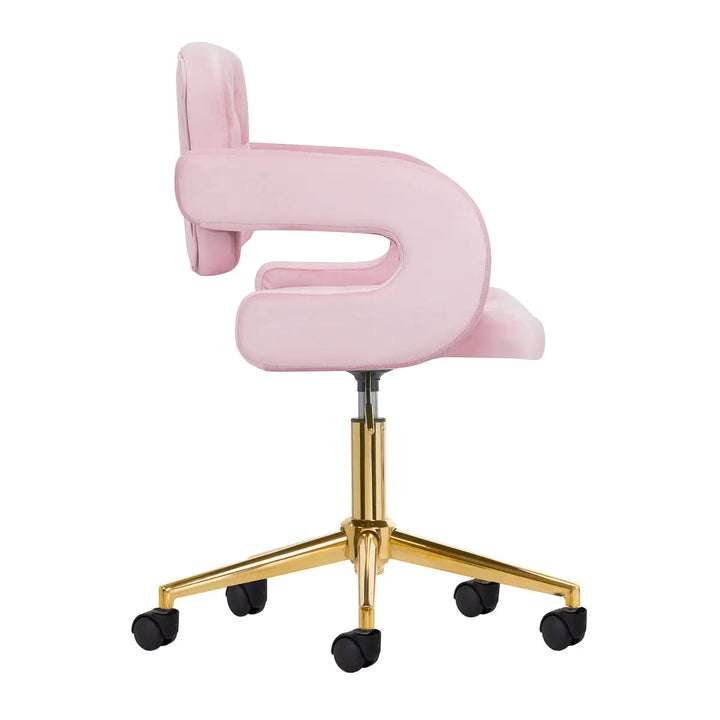 4Rico Stuhl QS-OF213G rosa - Kosmetikstuhl